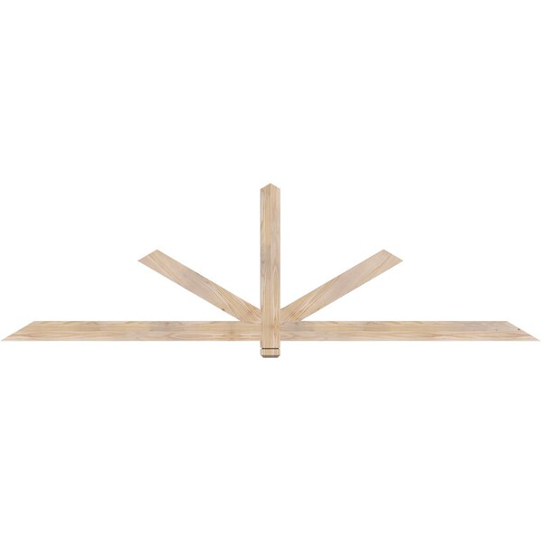 Ekena Millwork Kennewick Smooth Timber Gable Bracket, Douglas Fir, 96"W x 28"H x 1 1/2"D x 3 1/2"F, 7/12 Pitch GBW096X28X0204KEN00SDF - main